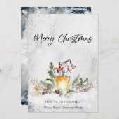 Prettig kerstfeest  feestdagenkaart (Voorkant / Achterkant)