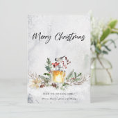 Prettig kerstfeest  feestdagenkaart (Staand voorkant)