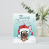 Prettig kerstfeest feestdagenkaart (Staand voorkant)