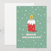 Prettig kerstfeest feestdagenkaart (Voorkant / Achterkant)
