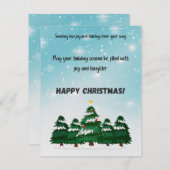 Prettig kerstfeest feestdagenkaart (Voorkant / Achterkant)