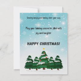 Prettig kerstfeest feestdagenkaart