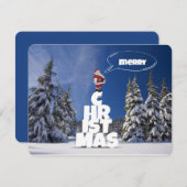 Prettig kerstfeest feestdagenkaart (Voorkant / Achterkant)