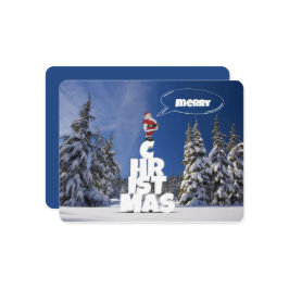 Prettig kerstfeest feestdagenkaart