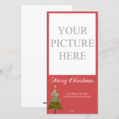 Prettig kerstfeest feestdagenkaart (Voorkant / Achterkant)