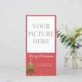 Prettig kerstfeest feestdagenkaart (Staand voorkant)