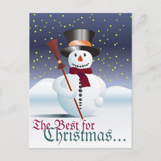 Prettig kerstfeest feestdagenkaart (Voorkant)