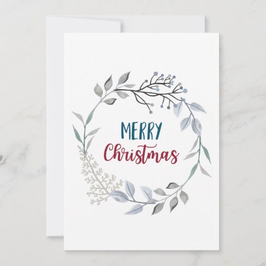 Prettig kerstfeest feestdagenkaart (Voorkant)