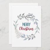 Prettig kerstfeest feestdagenkaart (Voorkant / Achterkant)