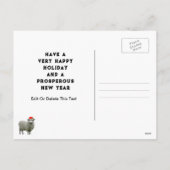 prettig kerstfeest feestdagenkaart (Achterkant)