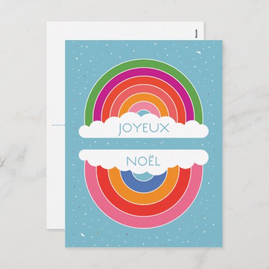 Prettig kerstfeest feestdagenkaart (Voorkant / Achterkant)