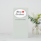 Prettig kerstfeest feestdagenkaart (Staand voorkant)