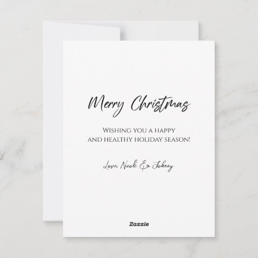 Prettig kerstfeest  feestdagenkaart (Achterkant)