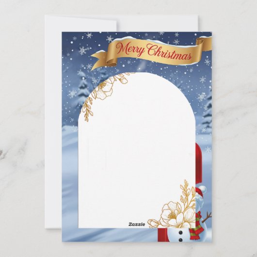 Prettig Kerstfeest Feestdagenkaart (Achterkant)