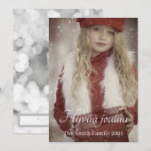 Prettig kerstfeest feestdagenkaart (Voorkant / Achterkant)