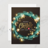 "Prettig kerstfeest" Feestdagenkaart (Voorkant / Achterkant)