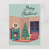 Prettig kerstfeest feestdagenkaart (Voorkant)