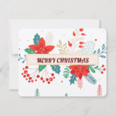 Prettig kerstfeest feestdagenkaart (Voorkant)