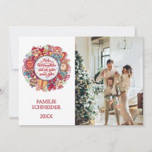 Prettig kerstfeest feestdagenkaart