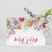 Prettig kerstfeest feestdagenkaart (Staand voorkant)