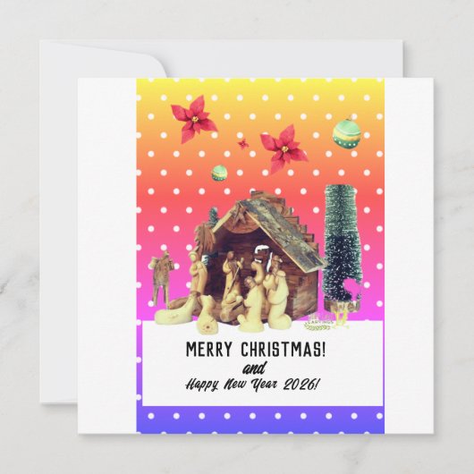 Prettig kerstfeest! feestdagenkaart (Voorkant)