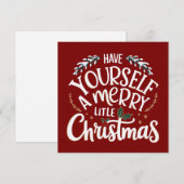 Prettig Kerstfeest Feestdagenkaart (Voorkant / Achterkant)