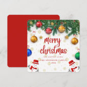 Prettig Kerstfeest Feestje Feestdagenkaart (Voorkant / Achterkant)