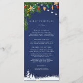 Prettig Kerstfeest Feestje Menu (Voorkant)