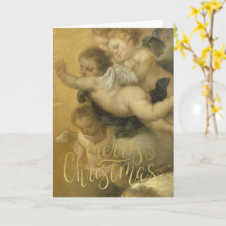 Prettig Kerstfeest - Fijne Cherubs Kunst Kaart