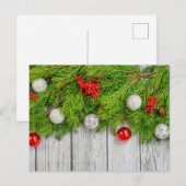 Prettig kerstfeest | fijne feestdagen briefkaart (Voorkant / Achterkant)