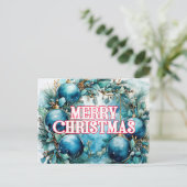 Prettig kerstfeest | fijne feestdagen briefkaart (Staand voorkant)