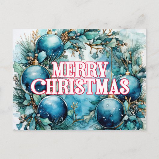 Prettig kerstfeest | fijne feestdagen briefkaart (Voorkant)