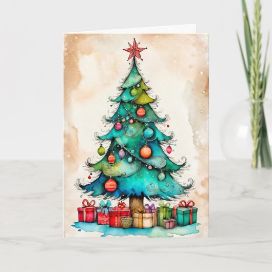 Prettig kerstfeest & fijne feestdagen kaart (Voorkant)