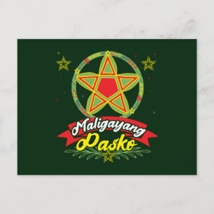 Prettig Kerstfeest Filipijns Kerstmis Filipijnen Briefkaart