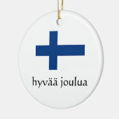 Prettig kerstfeest Fins ornament (Links)