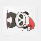 prettig kerstfeest fleece deken (Voorkant (Horizontaal))