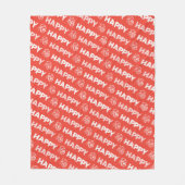 Prettig Kerstfeest Fleece Deken (Voorkant)
