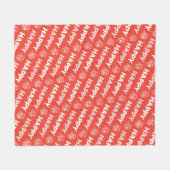 Prettig Kerstfeest Fleece Deken (Voorkant (Horizontaal))