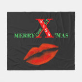 Prettig kerstfeest fleece deken (Voorkant (Horizontaal))