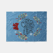 Prettig kerstfeest fleece deken (Voorkant (Horizontaal))