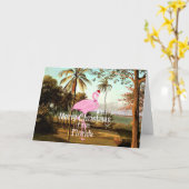 Prettig kerstfeest, Florida Scene, Kaart (Gele Bloem)