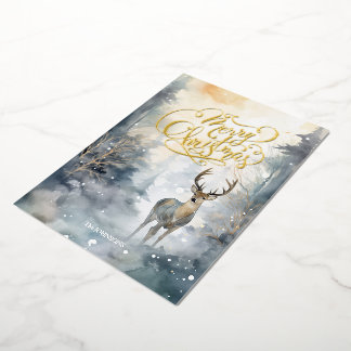 Prettig Kerstfeest Folie Feestdagenkaart