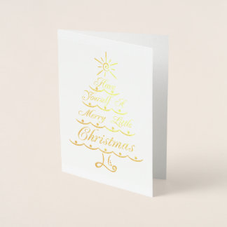 Prettig Kerstfeest Folie Kaarten