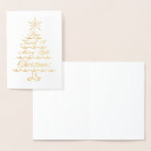 Prettig Kerstfeest Folie Kaarten (Display)