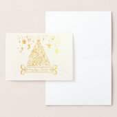 Prettig kerstfeest folie kaarten (Display)