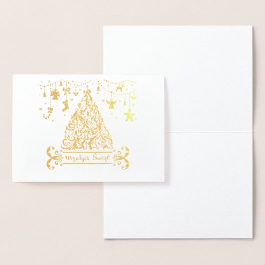 Prettig kerstfeest folie kaarten (Display)