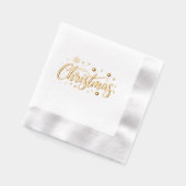 Prettig kerstfeest folie servetten (Links)
