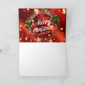 Prettig kerstfeest fonkel en schijn  kaart (Binnen)