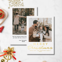 Prettig kerstfeest Foto Elegante Moderne Folie