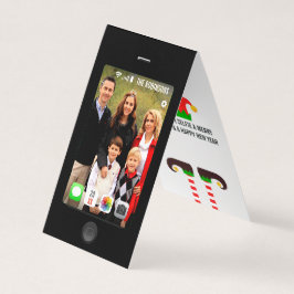 Prettig kerstfeest foto met jouw selfie kaart